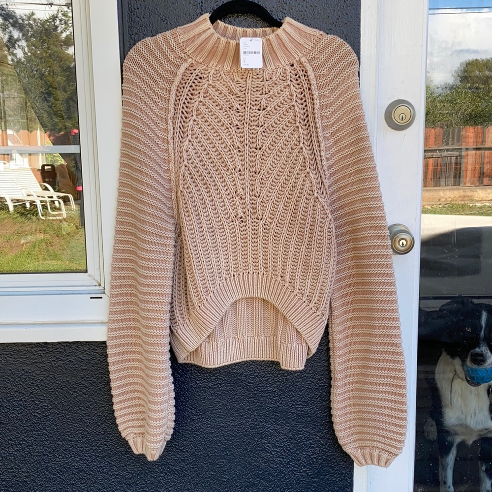 Free People Cable Knit Sweater